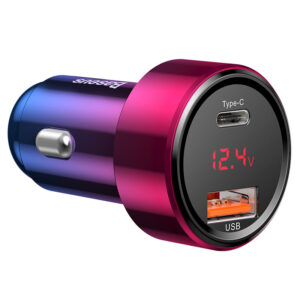 Baseus 45W Car Charger PD USB-C Fast Charging QC3.0 Dual Port
