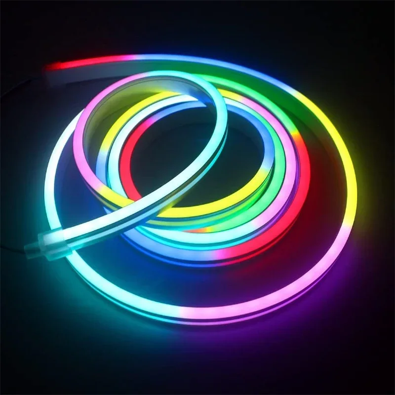 TUYA Neon LED Strip Lights 5M/16.4ft Flexible Neon LED Lights work with Alexa Google Assistant WIFI RGBIC LED Strip For Home - Image 6