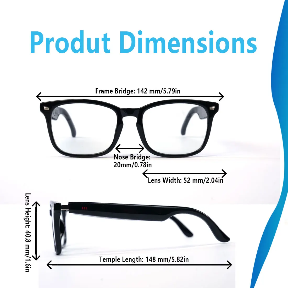 Smart glasses, app translation, color-changing lenses, high-definition voice calls, Hi-Fi music quality, open-ear audio glasses - Image 5
